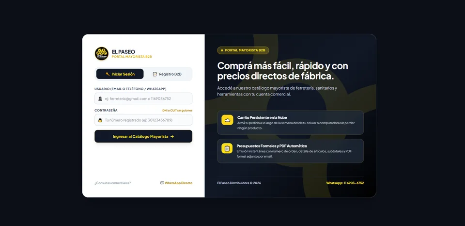 Vista de El Paseo Distribuidora